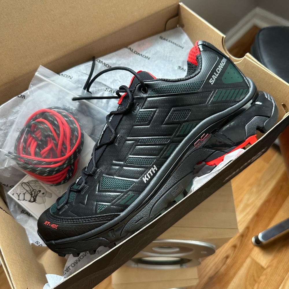 Kith Black and Red Athletic Shoes